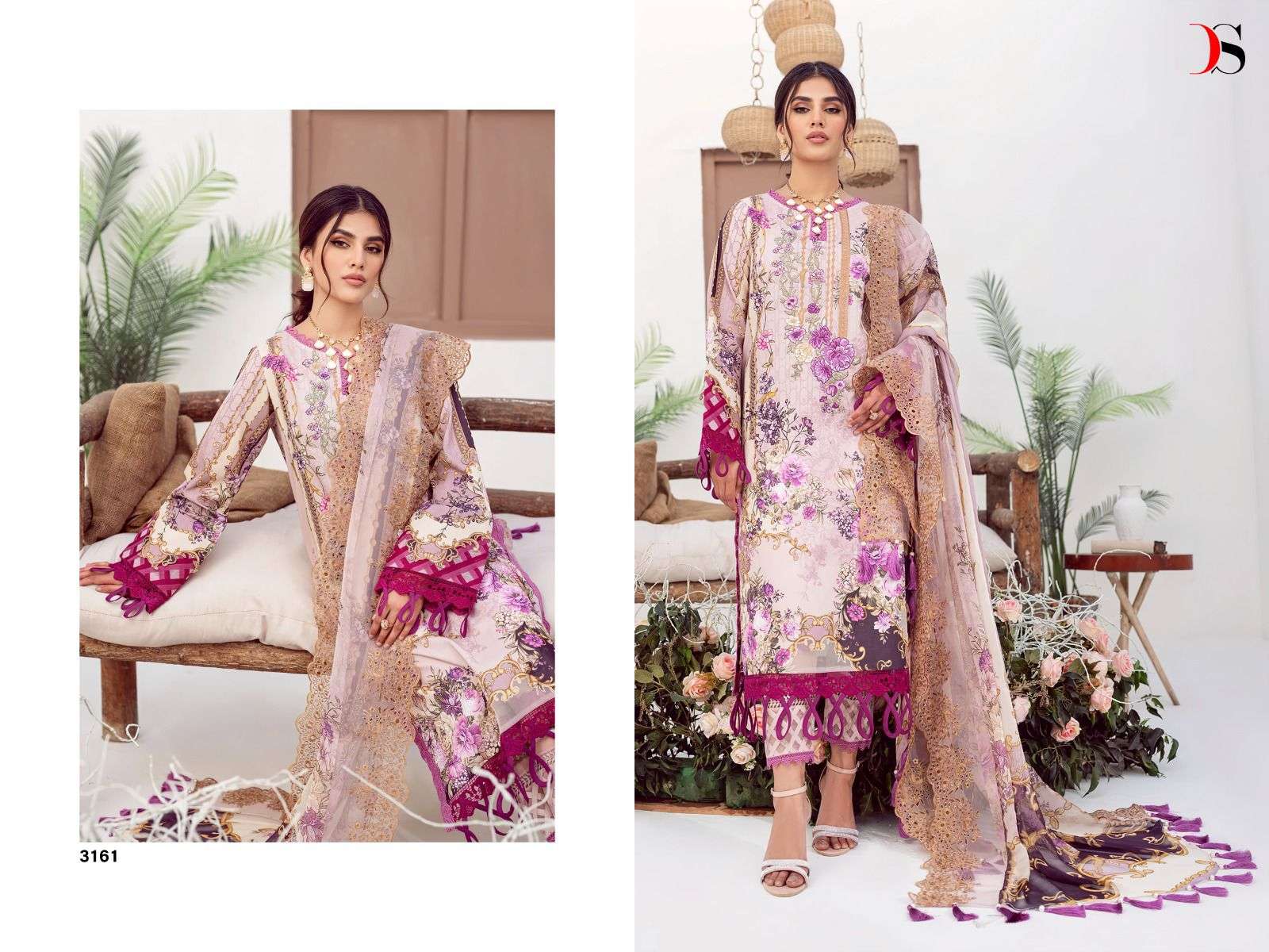 DEEPSY SUITS PRESENTS JADE NEEDLE WONDER 2023 COTTON PRINTS WITH HEAVY EMBROIDERY WHOLESALE PAKITANI SUITS